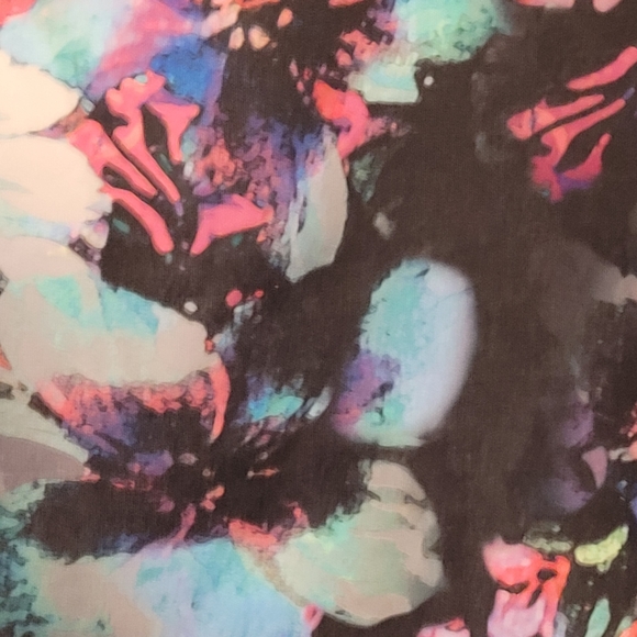 Thalia Sodi heavy weight knit floral print pull on pencil skirt, size L - Picture 3 of 10